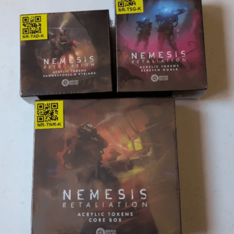 Nemesis Retaliation Tokens Acrílicos